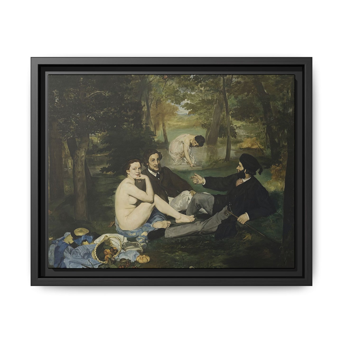 Manet, Édouard - Luncheon on the Grass (1863) - Matte Canvas, Framed