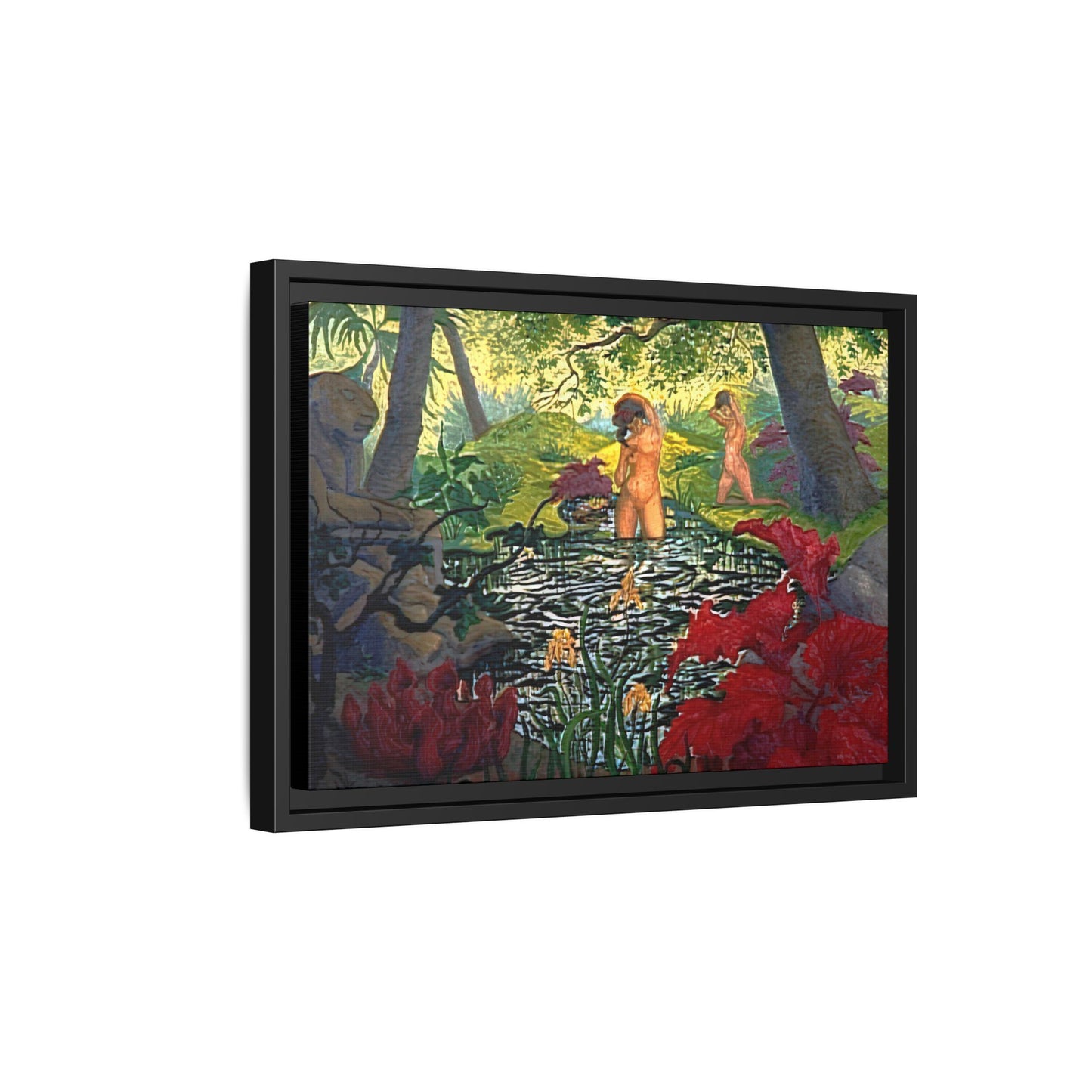 Ranson, Paul - The Lotus Bather (1906) - Matte Canvas, Framed