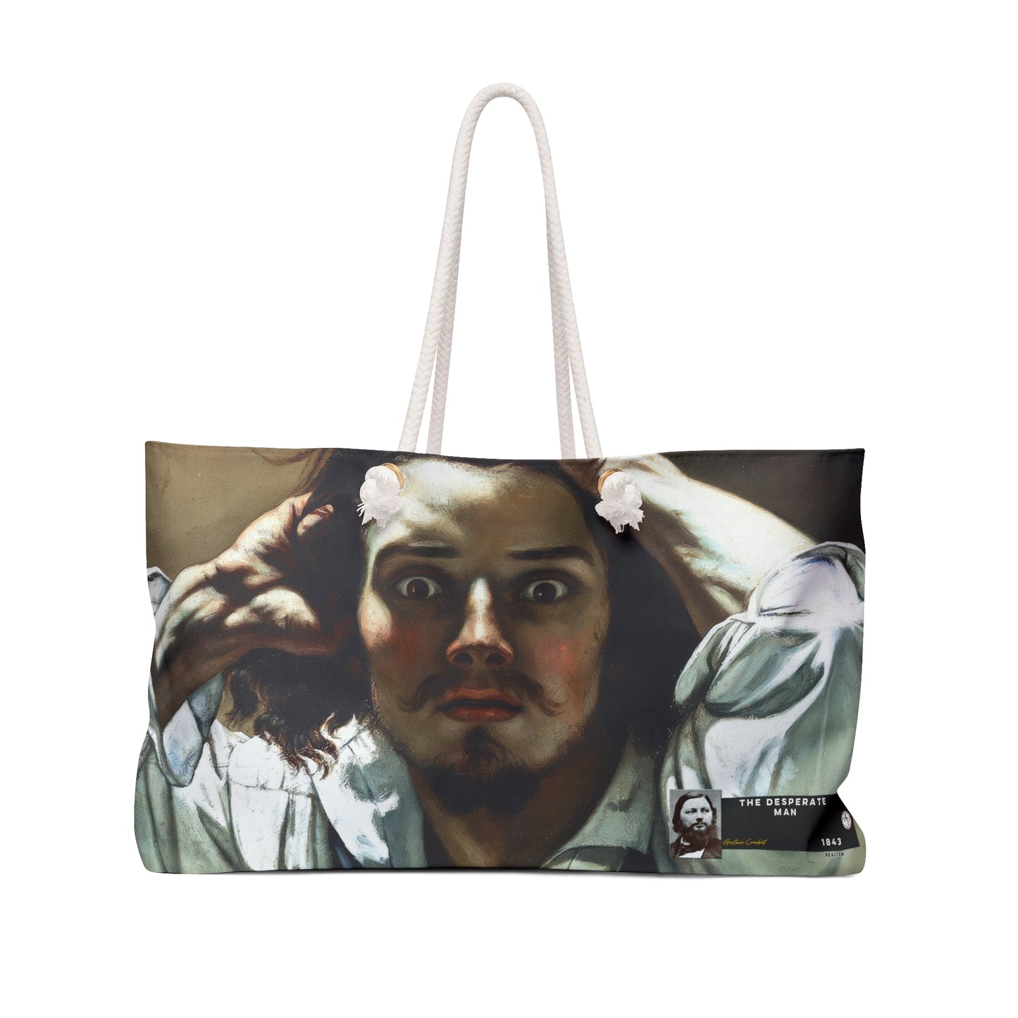 Courbet, Gustave - The Desperate Man (1843) - Weekender Bag