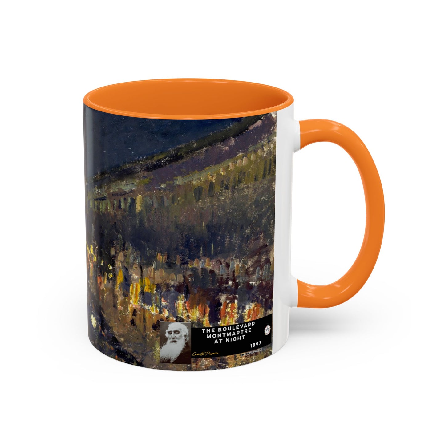 Pissarro, Camille - The Boulevard Montmartre At Night (1897) - Colorful Accent Mugs