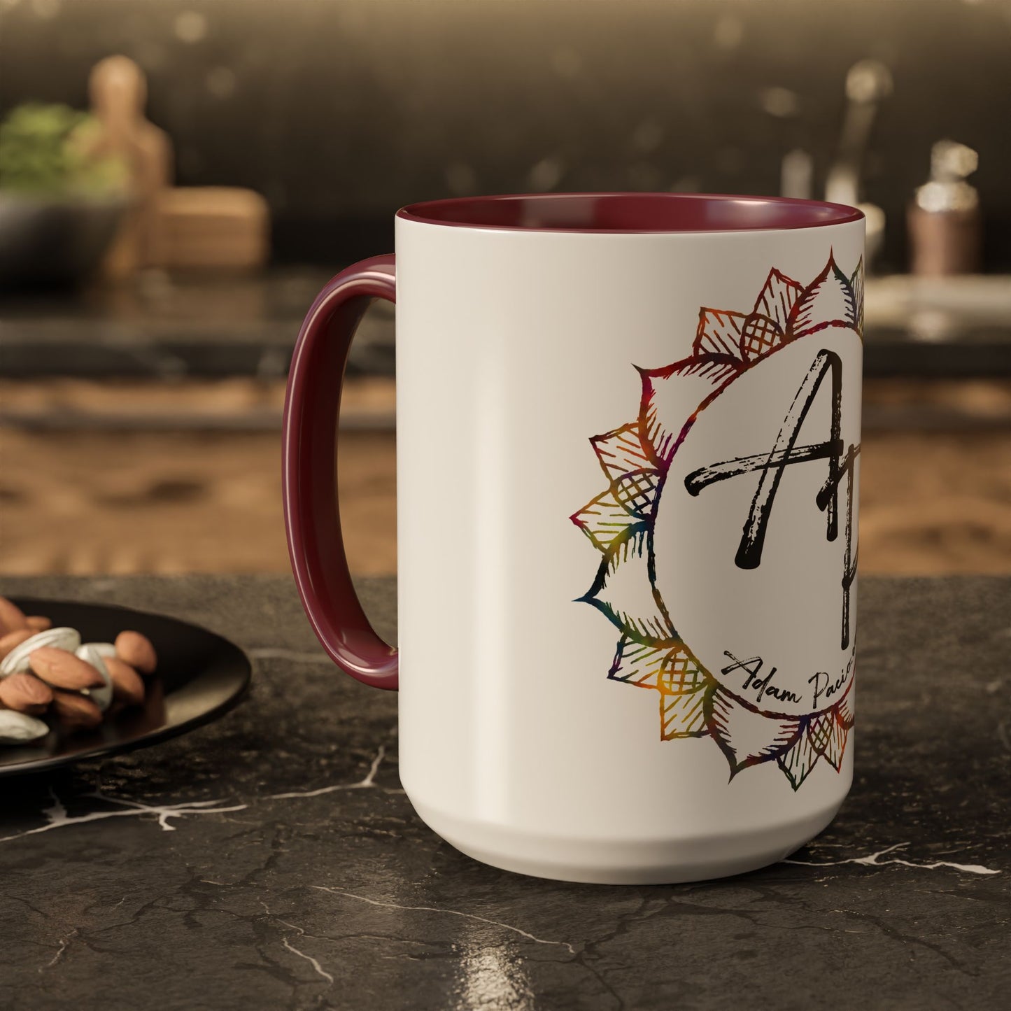 AdamPacio.com - White Logo - Colorful Accent Mugs