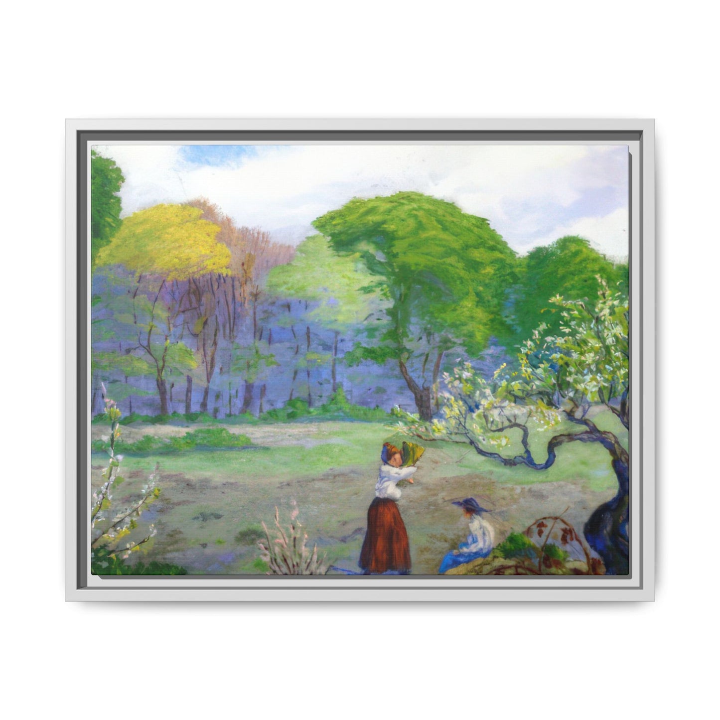 Ranson, Paul - Picking Flowers (1890) - Matte Canvas, Framed