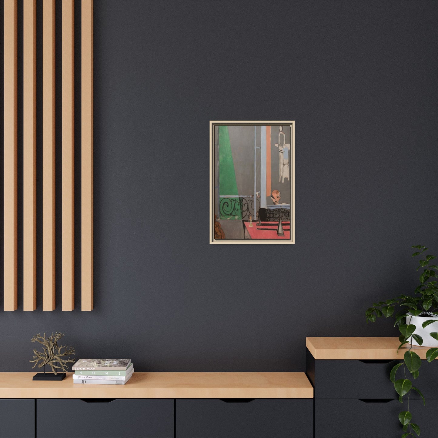 Matisse, Henri - Piano Lesson (1916) - Matte Canvas, Framed