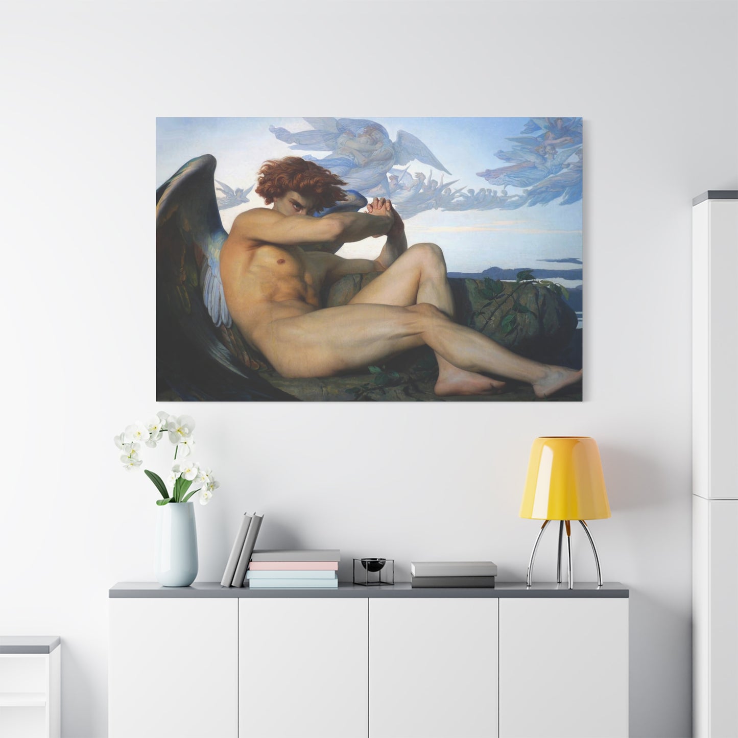 Cabanel, Alexandre - The Fallen Angel (1847) - Canvas Block, unframed