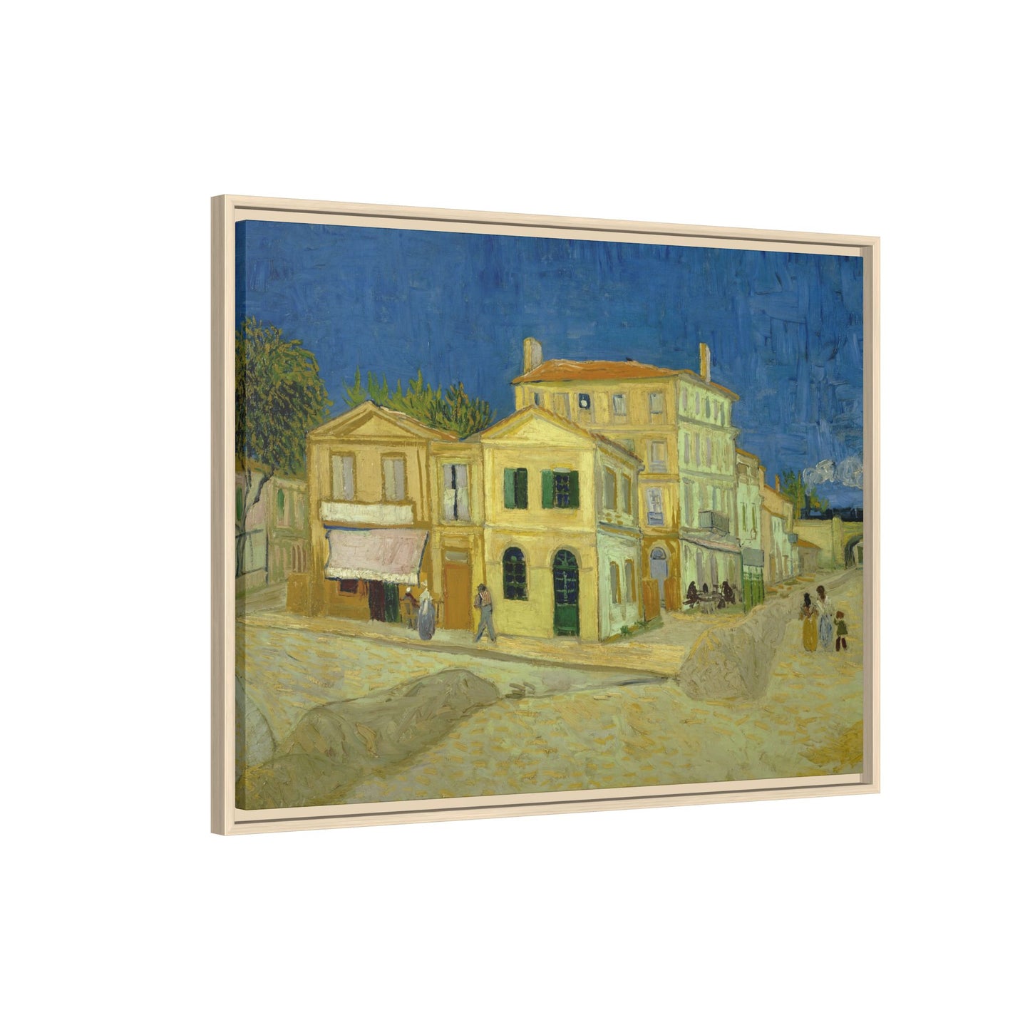 Van Gogh, Vincent - The Yellow House (1888) - Matte Canvas, Framed
