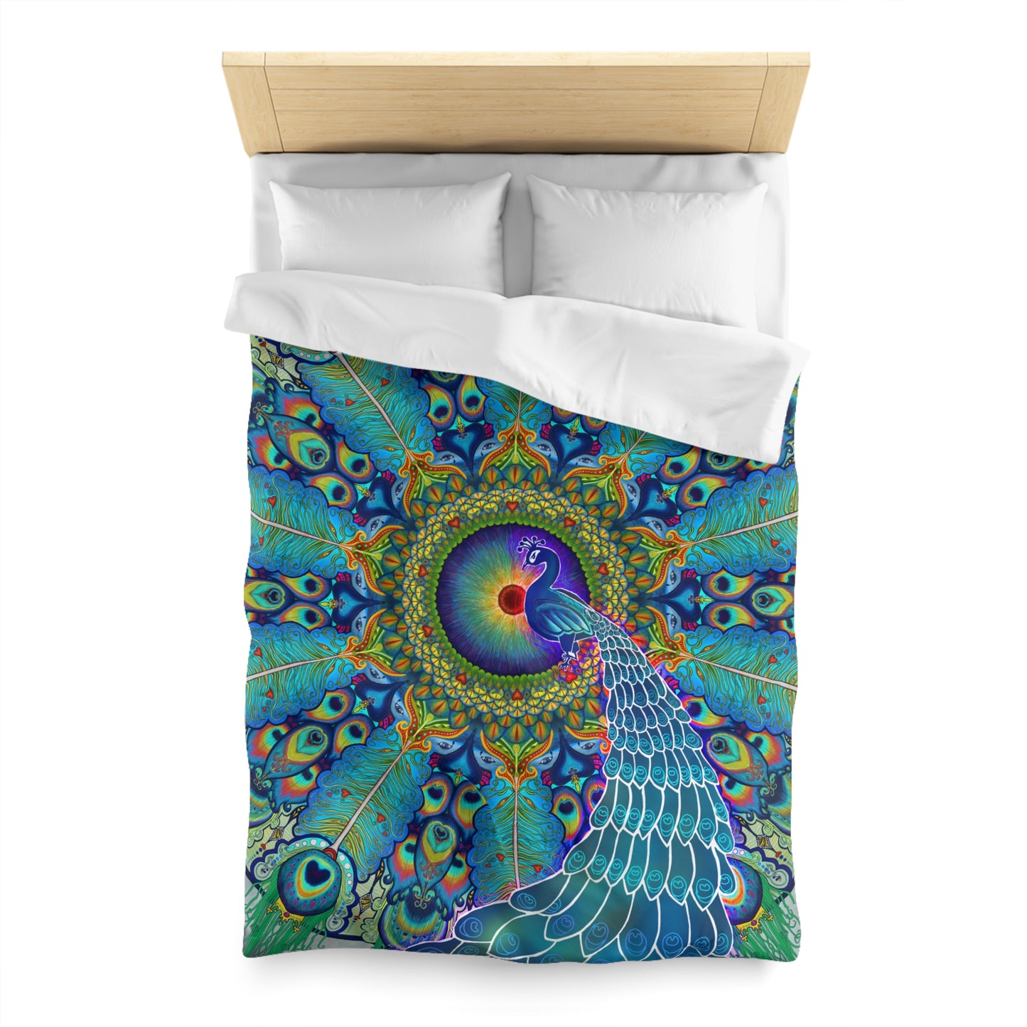 Pacio, Adam - Melek Taus Mandala - Microfiber Duvet Cover