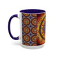 Pacio, Adam - Solar Disc Mandala - Colorful Accent Mugs
