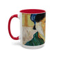 Van Gogh, Vincent - Self Portrait with Bandaged Ear (1889) - Colorful Accent Mugs