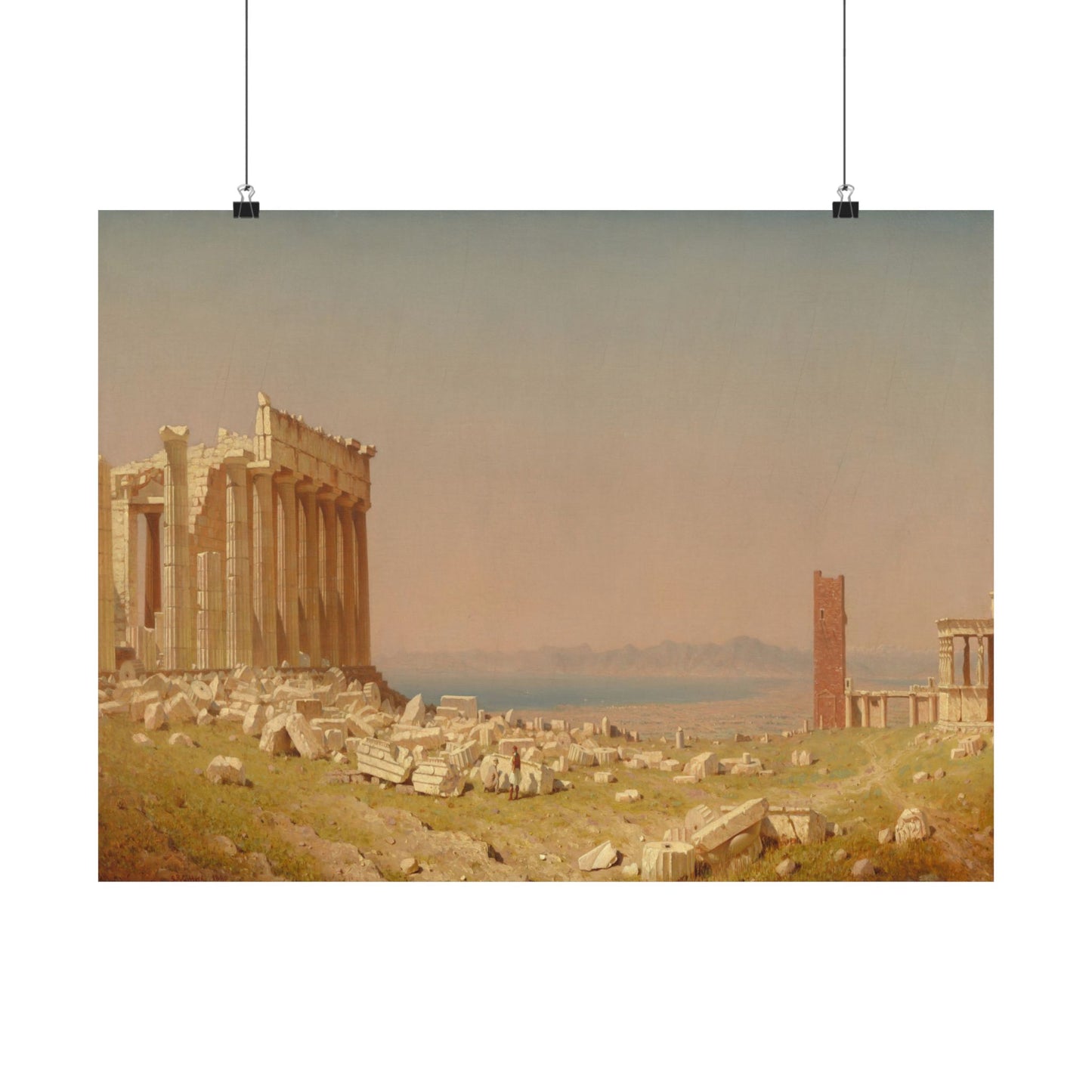 Gifford, Sanford Robinson - Ruins of the Parthenon  (1880) - Satin Posters