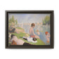 Seurat, Georges - Bathers at Asnières (1884) - Matte Canvas, Framed