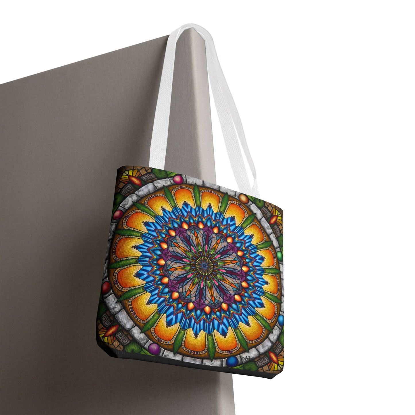 Pacio, Adam - Emerald Arrows Mandala - Tote Bag