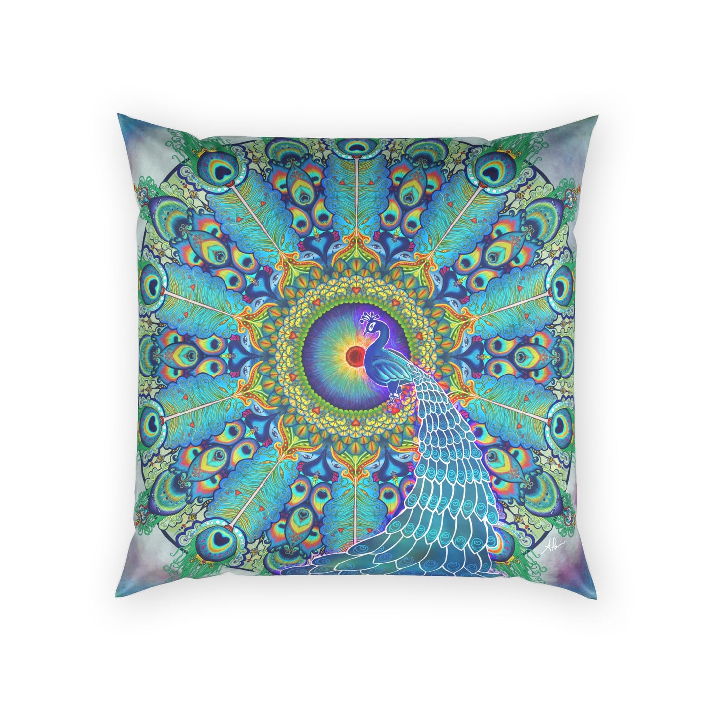 Pacio, Adam - Melek Taus Mandala - Poly Velvet Pillow