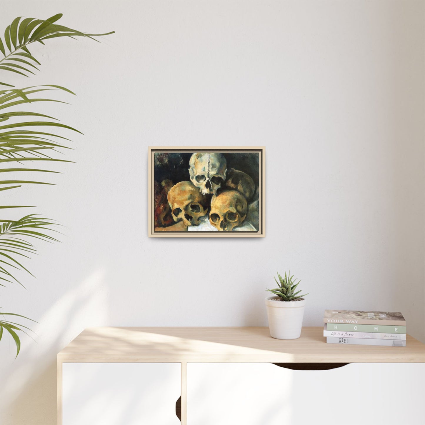 Cézanne, Paul - Pyramid of Skulls (1901) - Matte Canvas, Framed