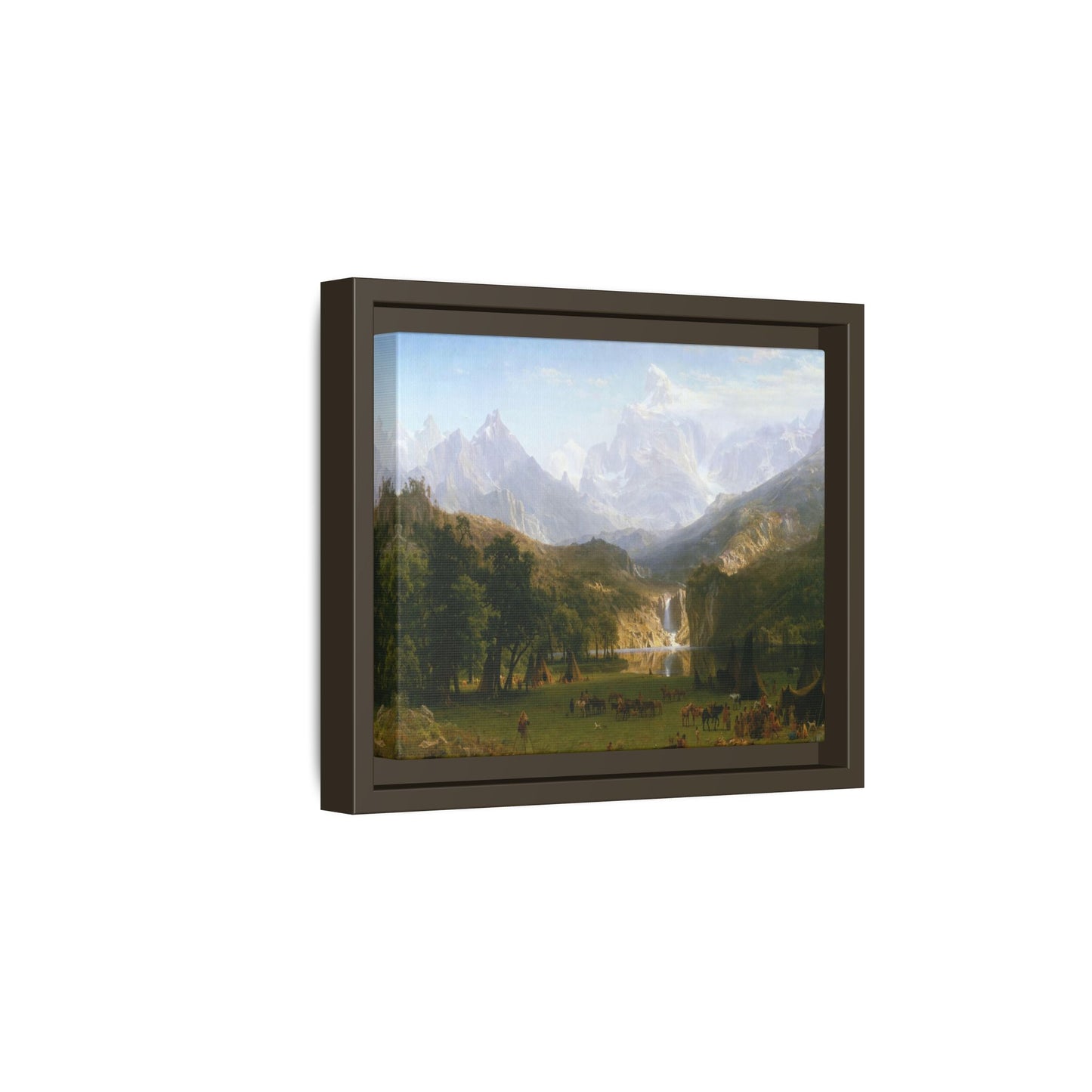 Bierstadt, Albert - The Rocky Mountains, Lander’s Peak (1863) - Matte Canvas, Framed