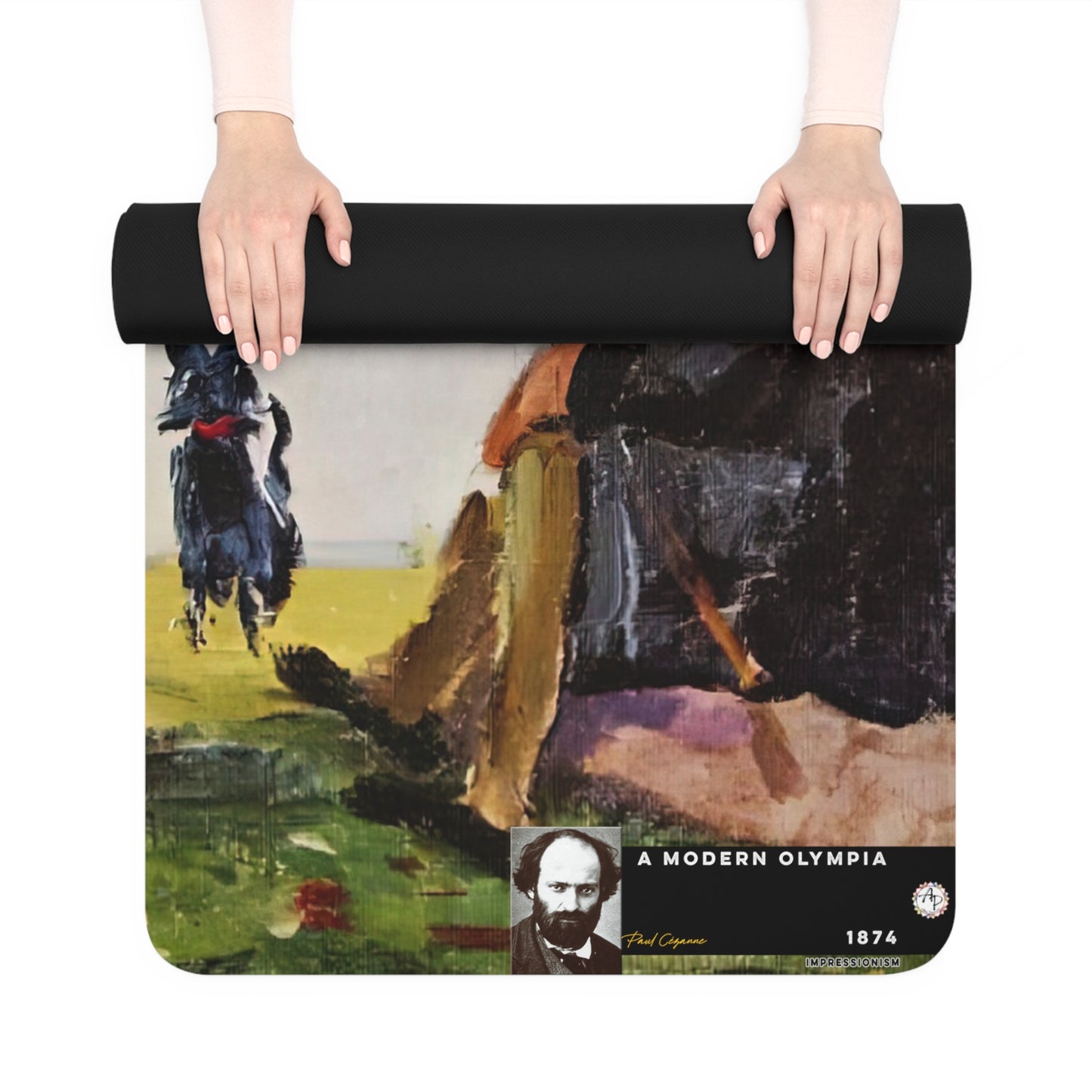 Cézanne, Paul - A Modern Olympia (1874) - Rubber Yoga Mat