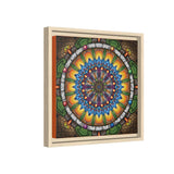 Emerald Arrows Mandala - Framed Canvas