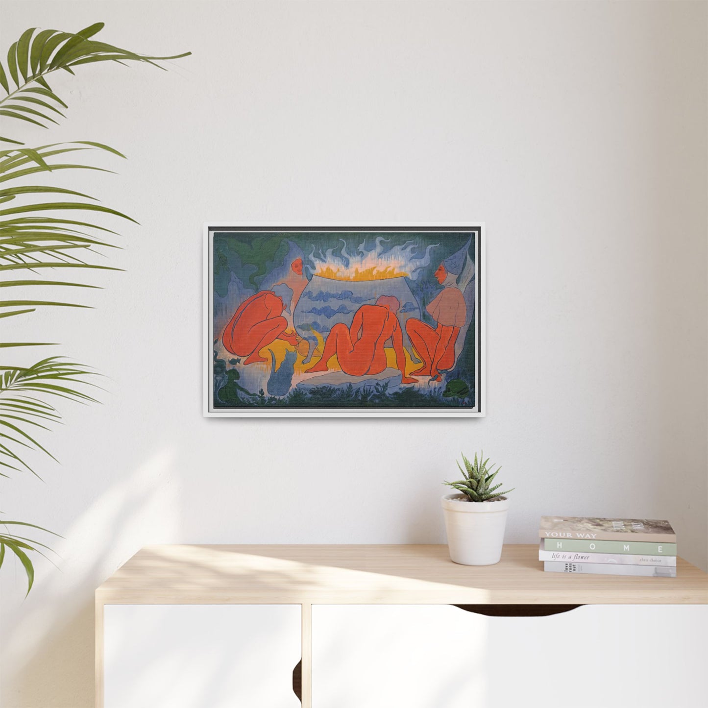 Ranson, Paul - Witches Around the Fire (1891) - Matte Canvas, Framed