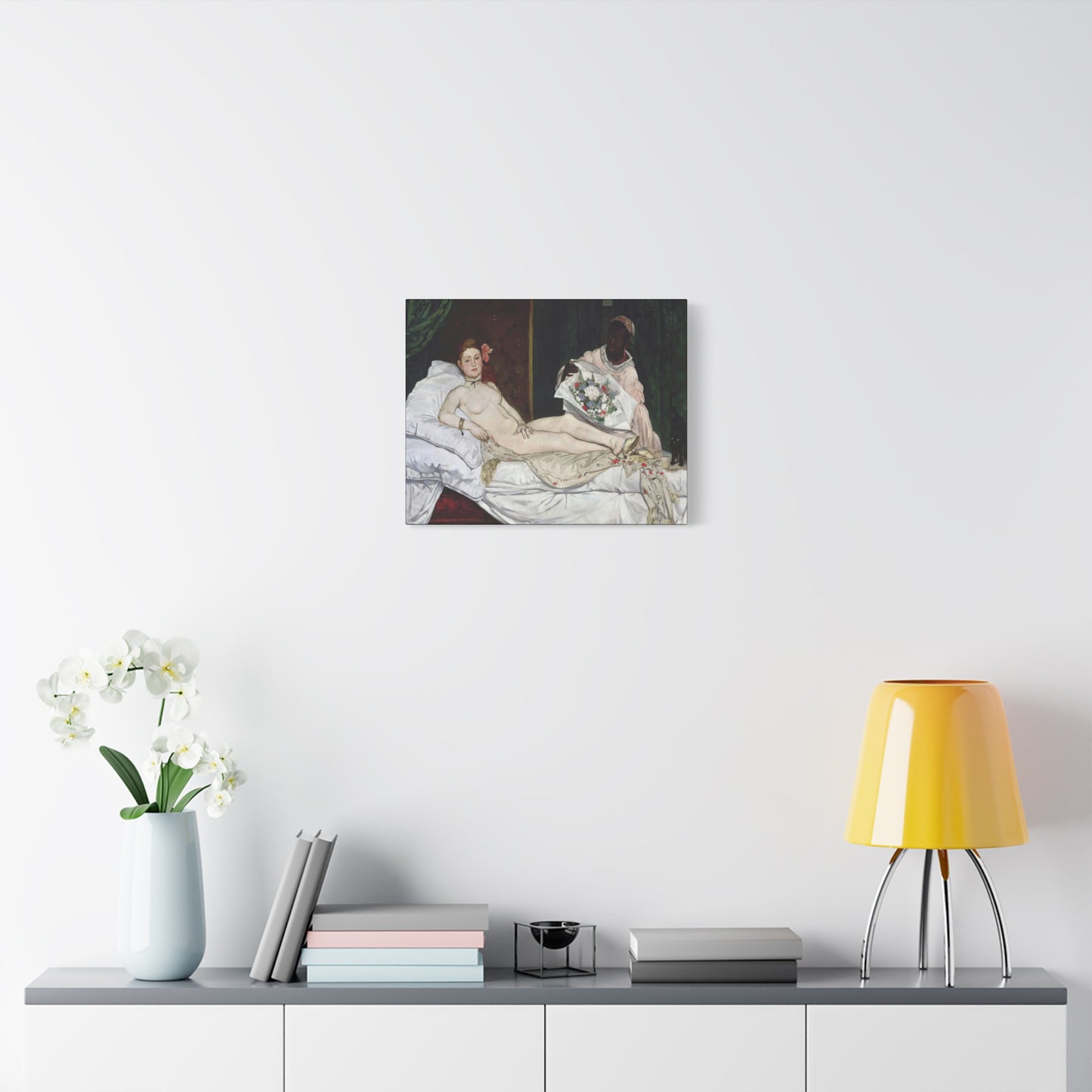 Manet, Édouard - Olympia (1870) - Canvas Block, unframed