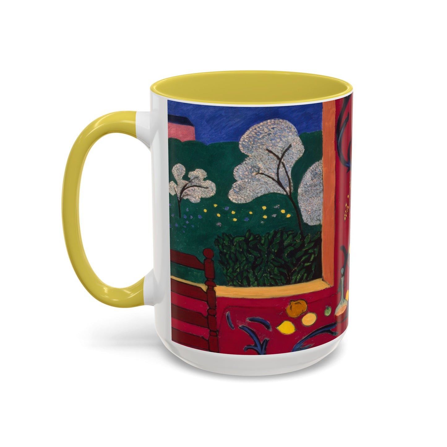 Matisse, Henri - The Dessert Harmony in Red (1908) - Colorful Accent Mugs