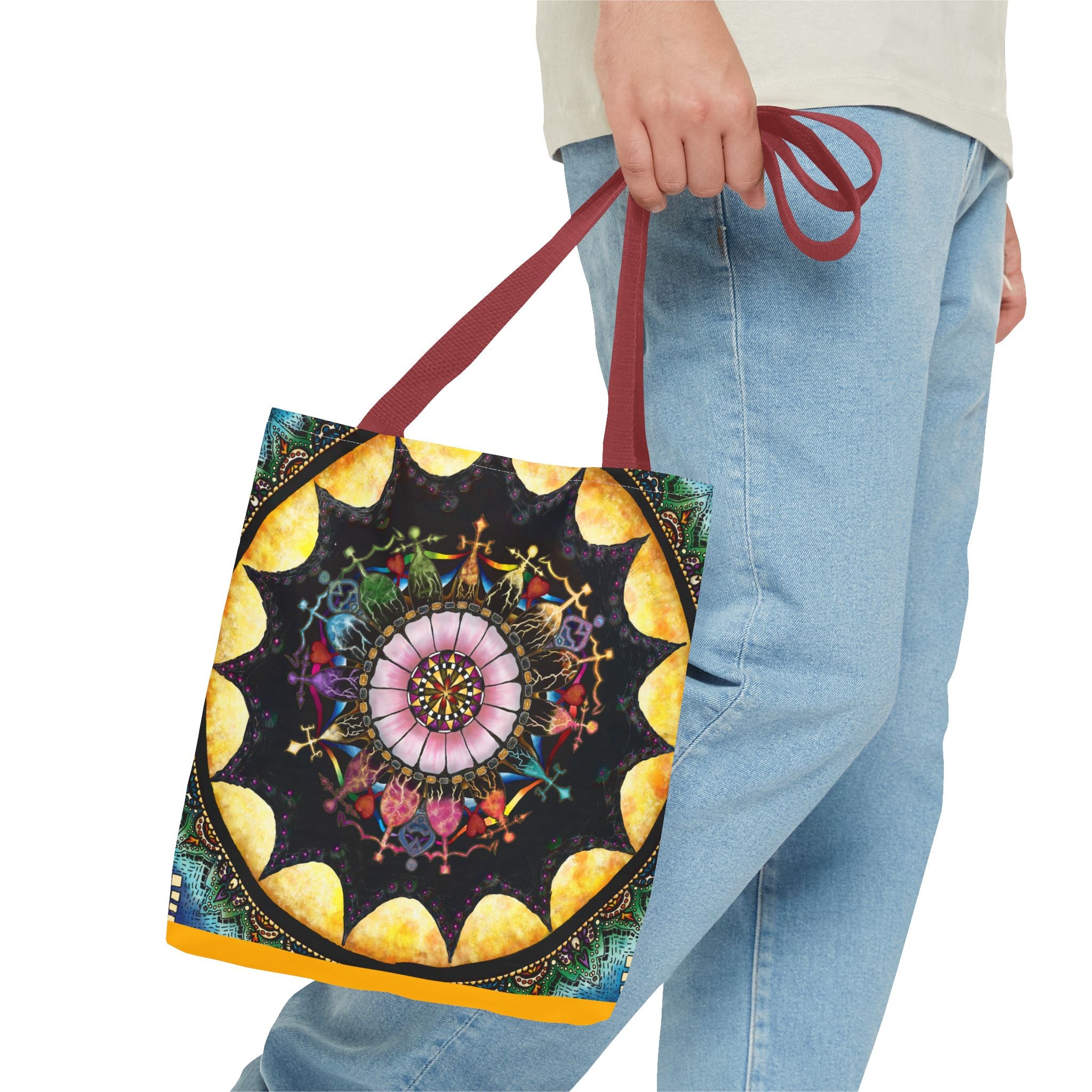 Obsidian Grandmothers Mandala - Tote Bag