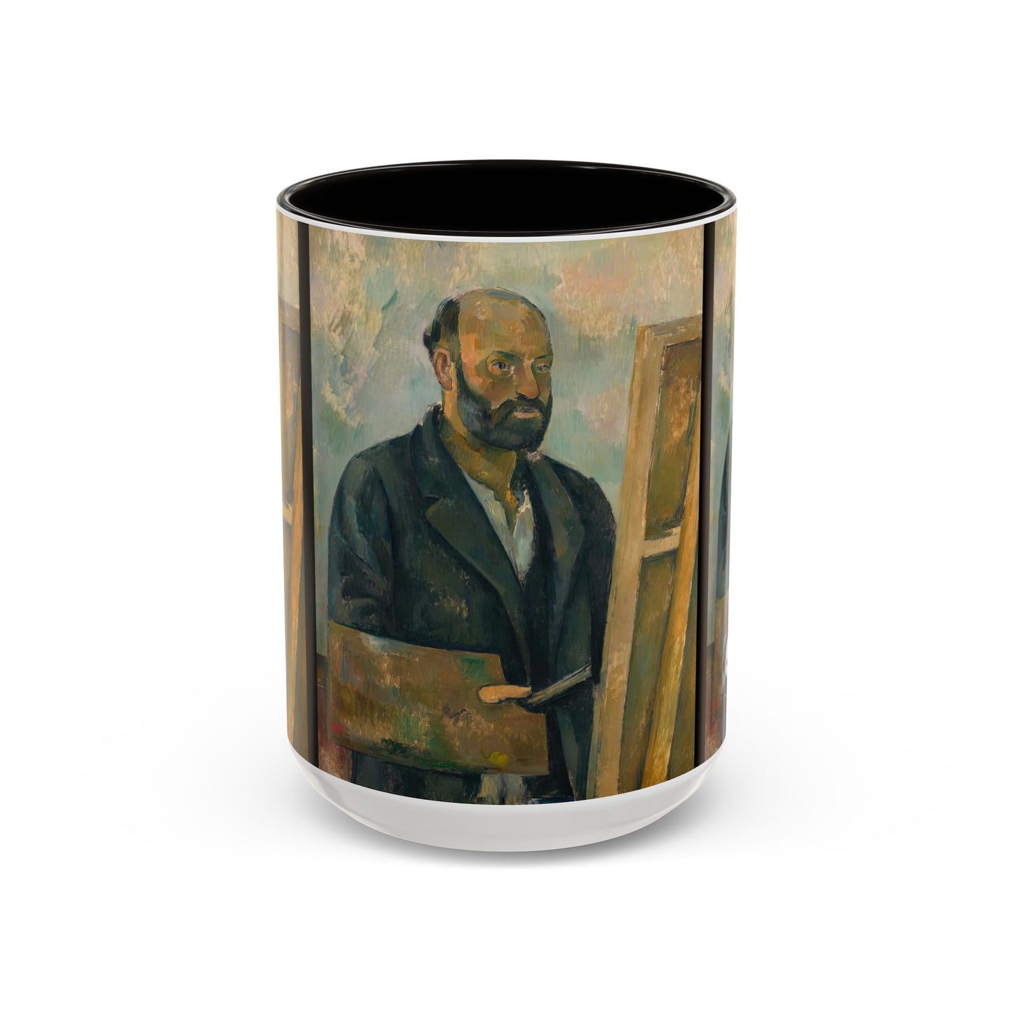 Cézanne, Paul - Portrait of the Artist with a Palette (1890) - Colorful Accent Mugs