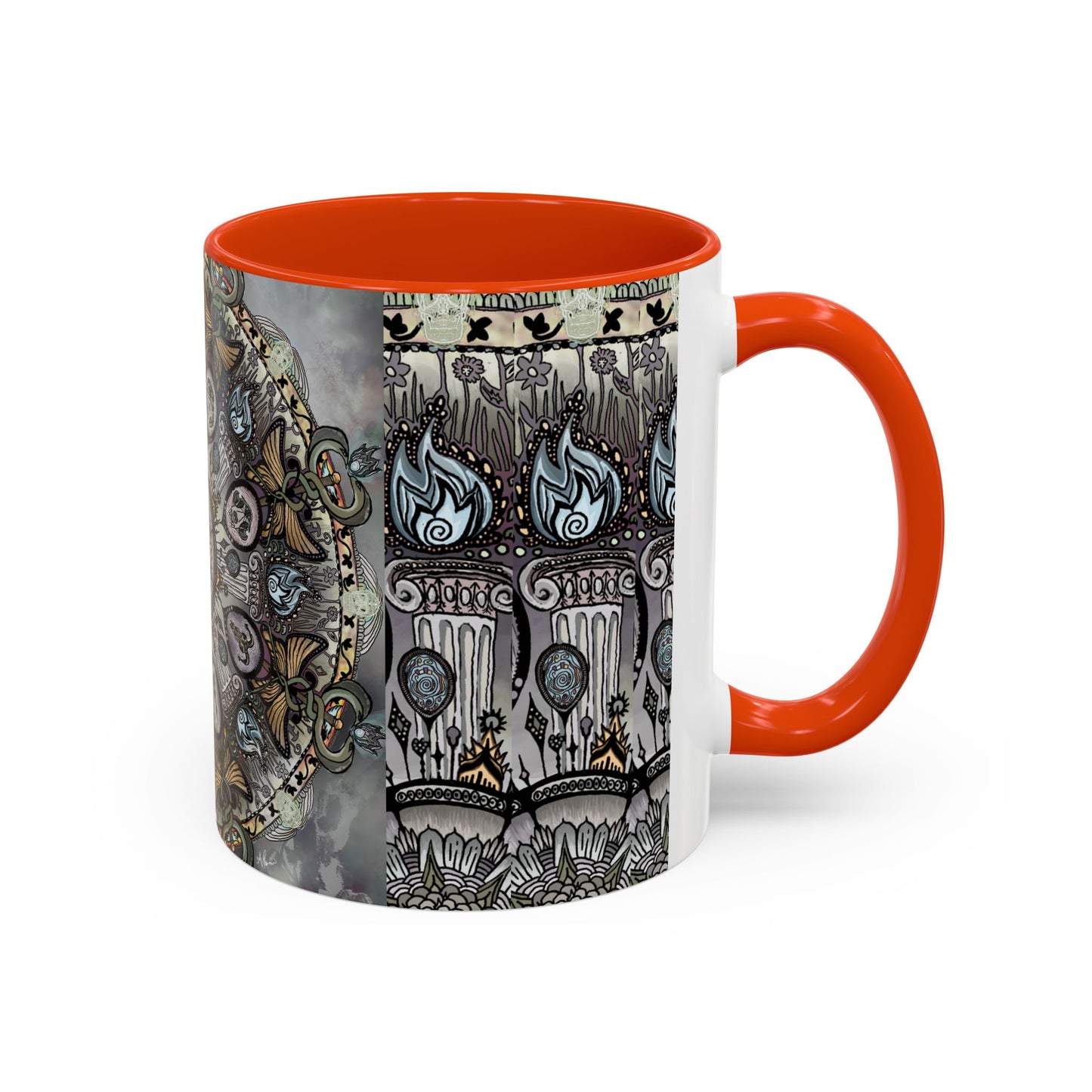 Pacio, Adam - Memento Mori Mandala - Colorful Accent Mugs
