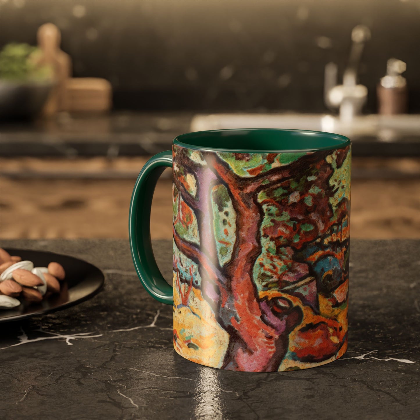 Braque, Georges - Olive Tree near L'Estaque (1906) - Colorful Accent Mugs