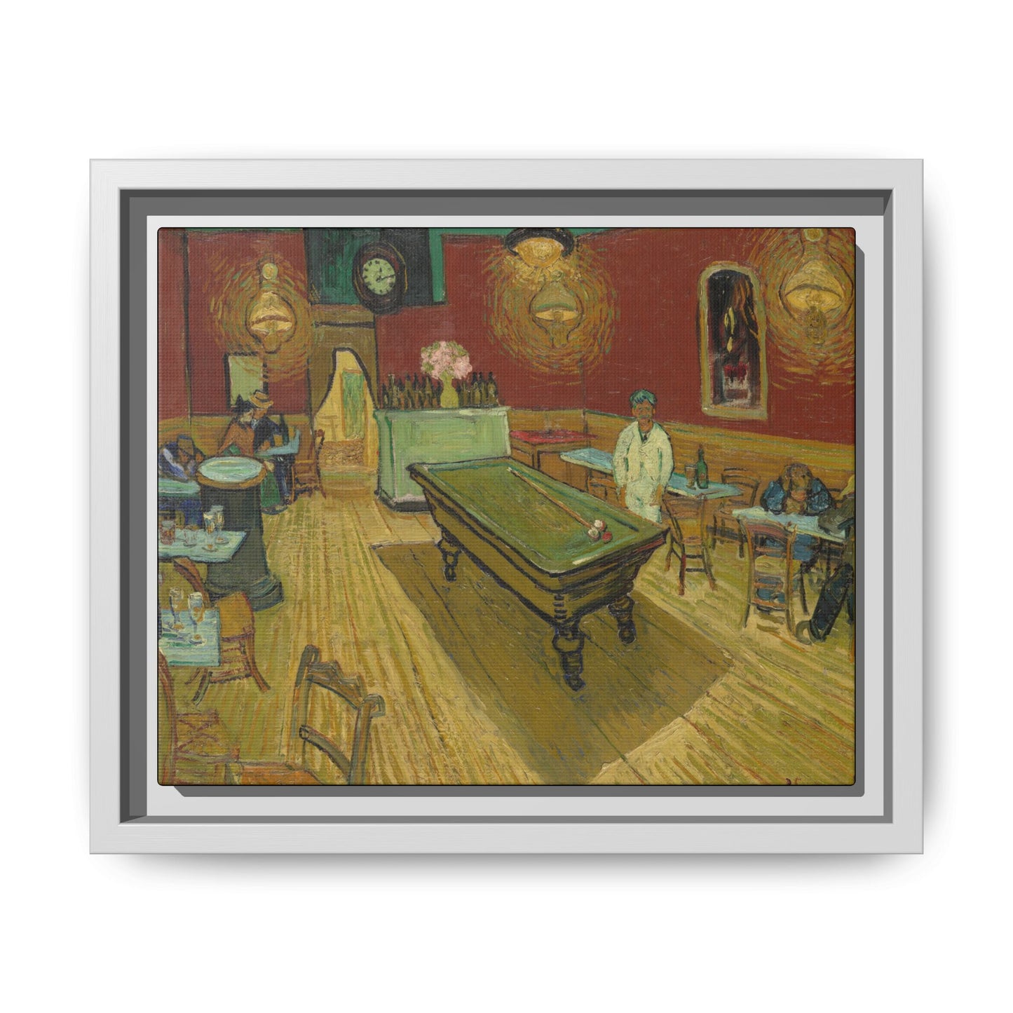 Van Gogh, Vincent - The Night Cafe (1888) - Matte Canvas, Framed