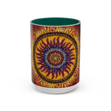 Solar Disc Mandala - Colorful Accent Mugs