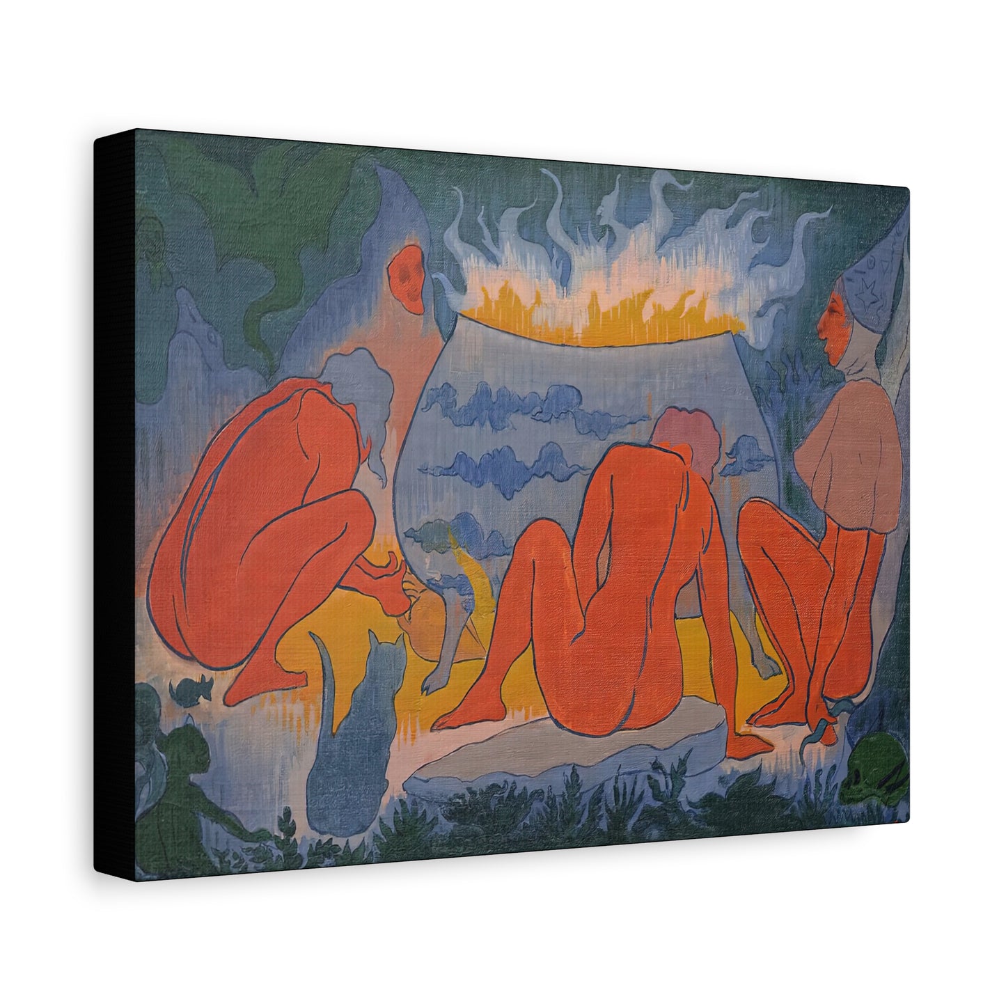 Ranson, Paul - Witches Around the Fire (1891) - Canvas Block, unframed