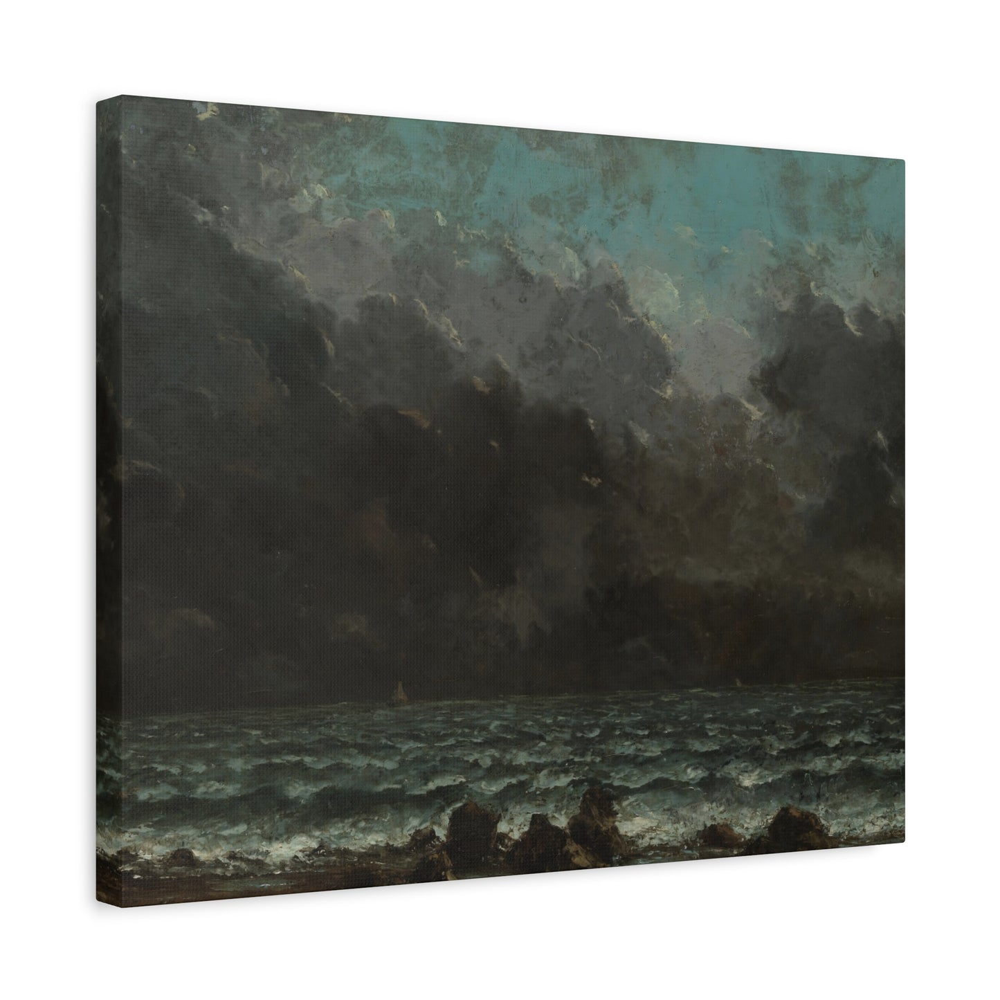 Courbet, Gustave - The Sea (1865) - Canvas Block, unframed