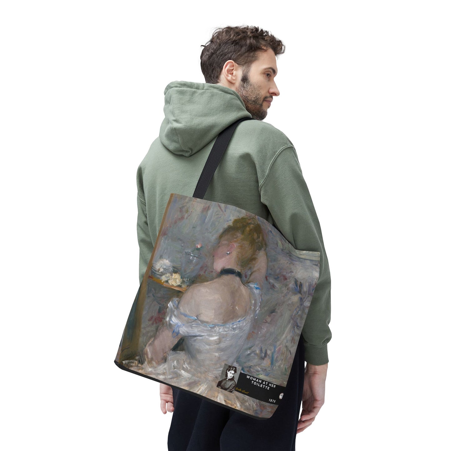 Morisot, Berthe - Woman at Her Toilette (1880) - Tote Bag