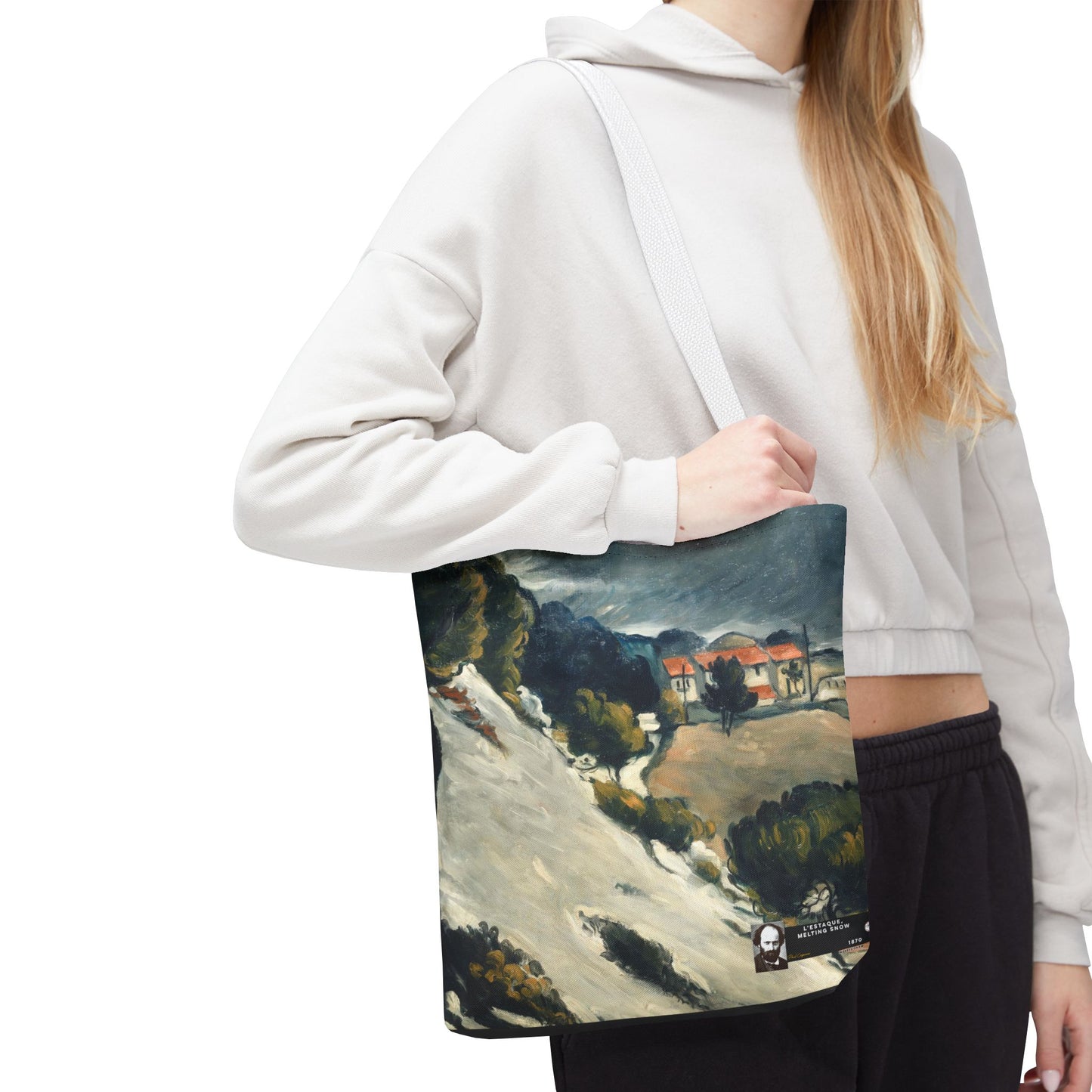 Cézanne, Paul - L’Estaque, Melting Snow (1870) - Tote Bag