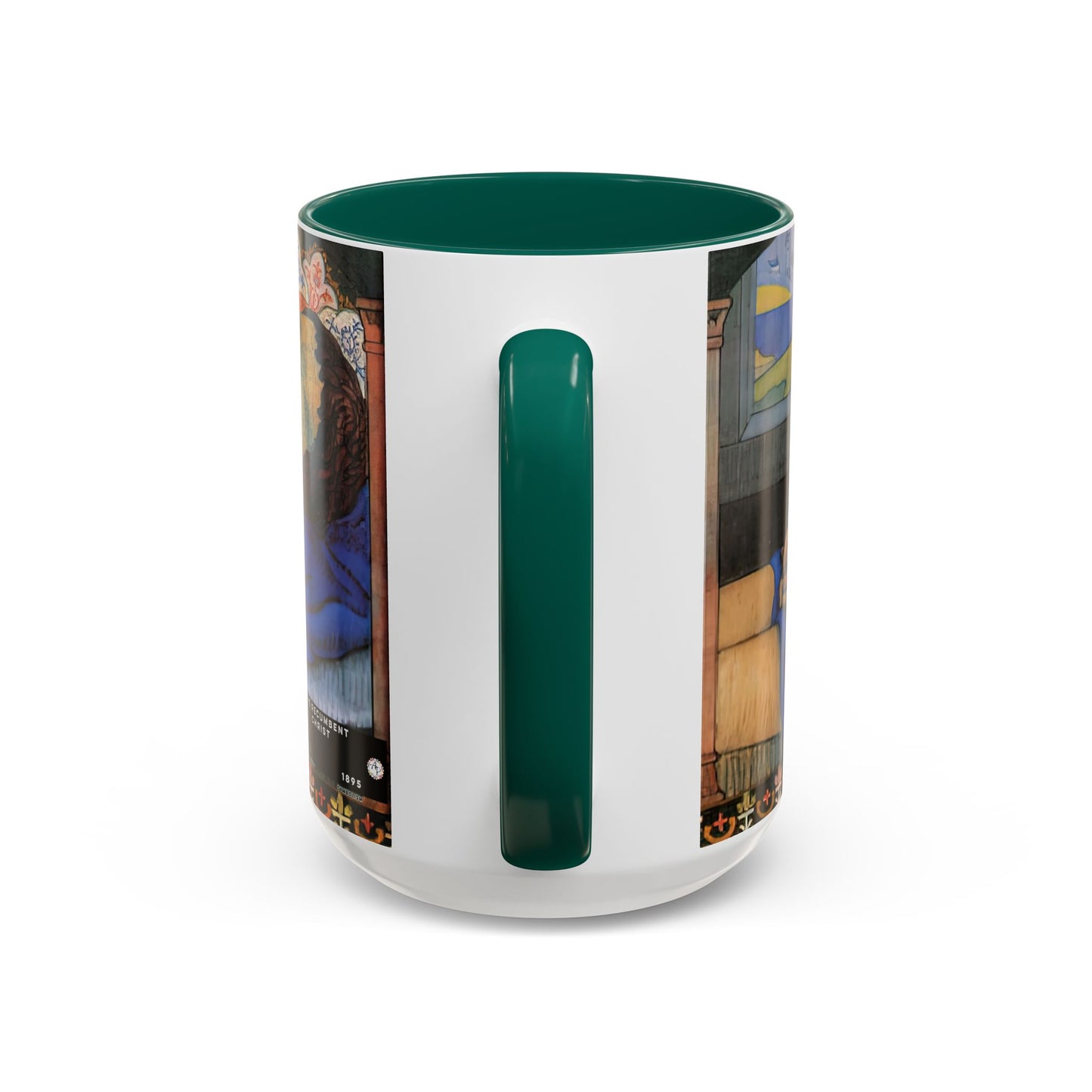 Filiger, Charles - The Recumbent Christ (1895) - Colorful Accent Mugs