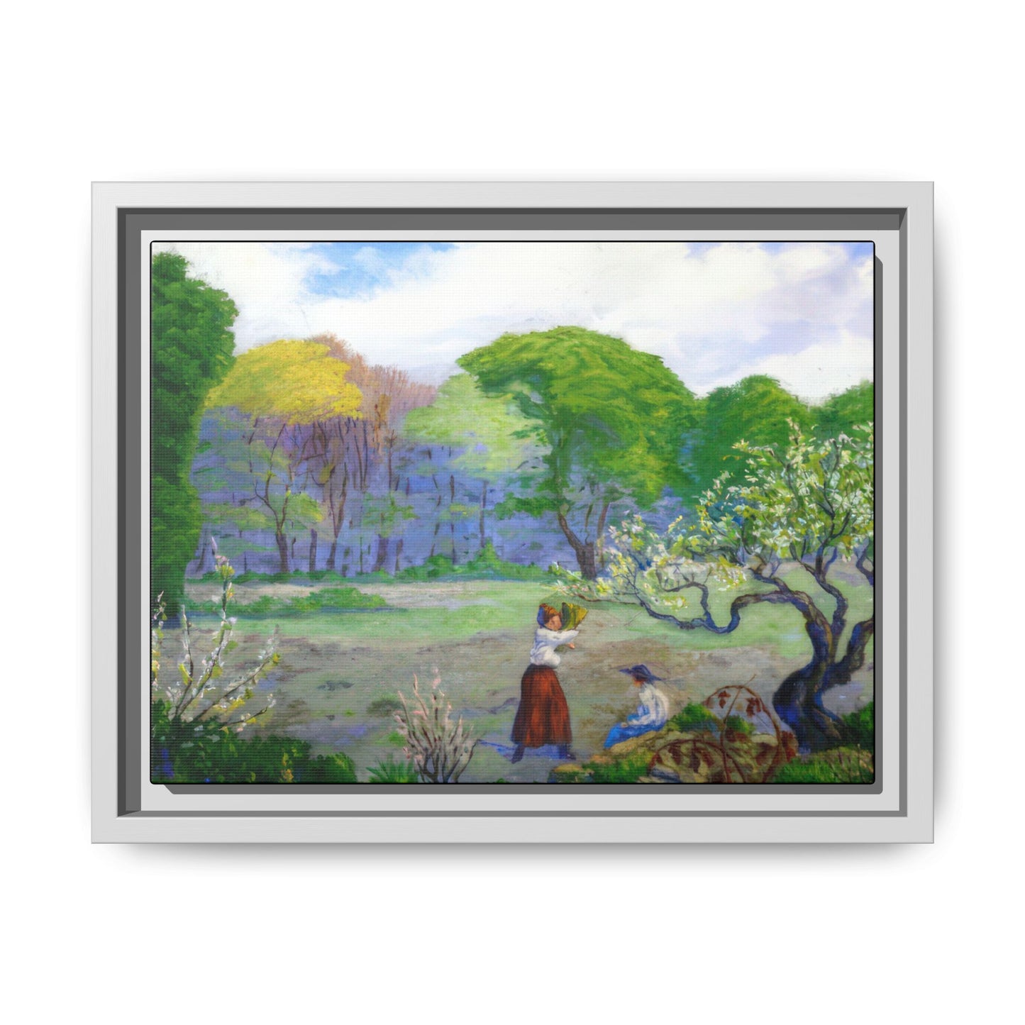Ranson, Paul - Picking Flowers (1890) - Matte Canvas, Framed