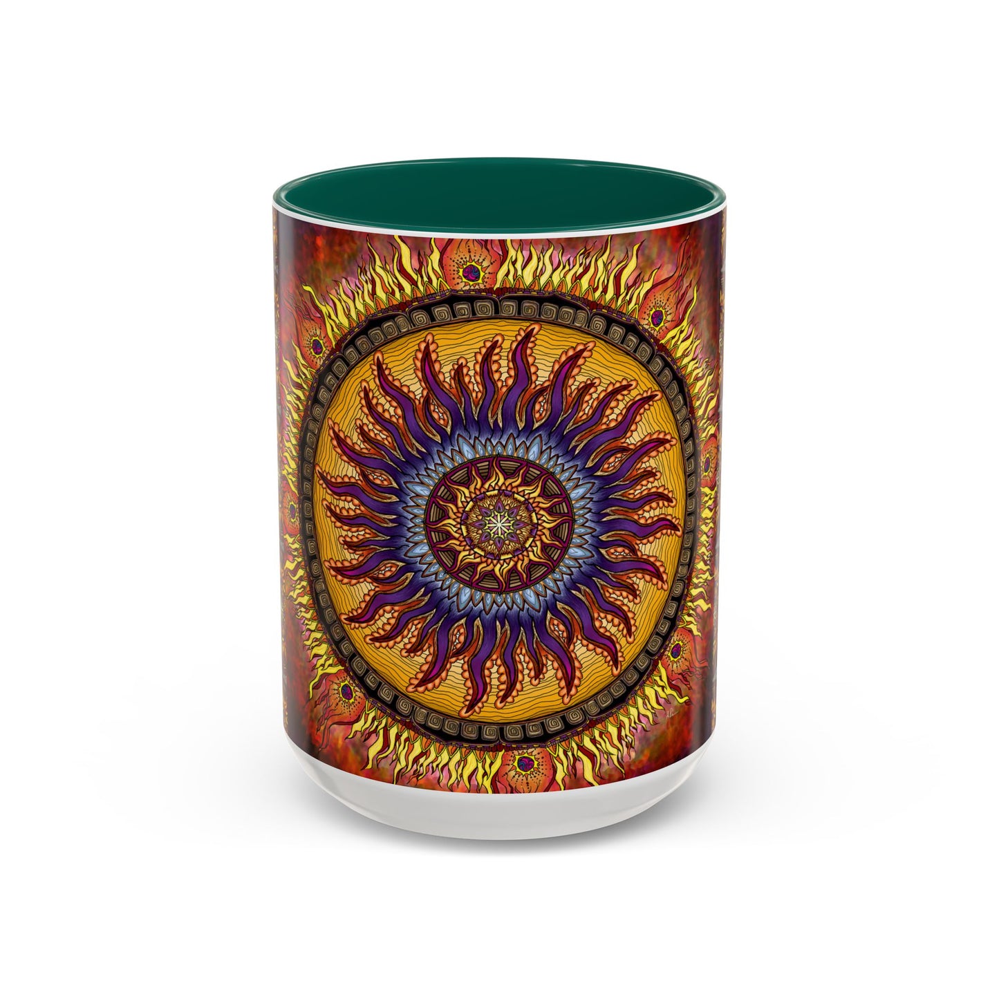 Pacio, Adam - Solar Disc Mandala - Colorful Accent Mugs
