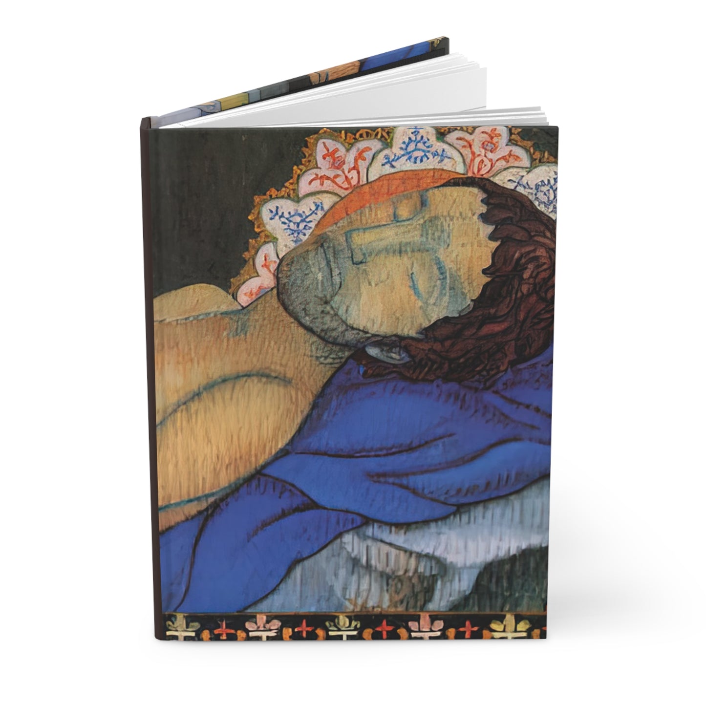 Filiger, Charles - The Recumbent Christ (1895) - Hardcover Journal Matte