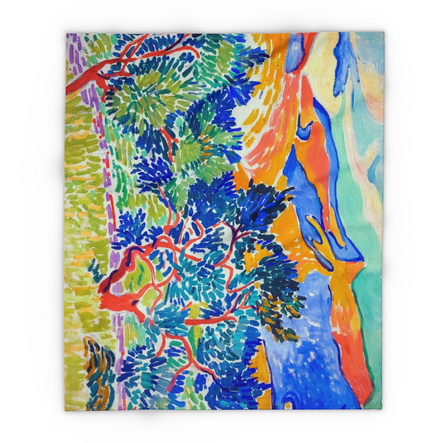 Derain, André - Mountains at Collioure (1905) - Arctic Fleece Blanket