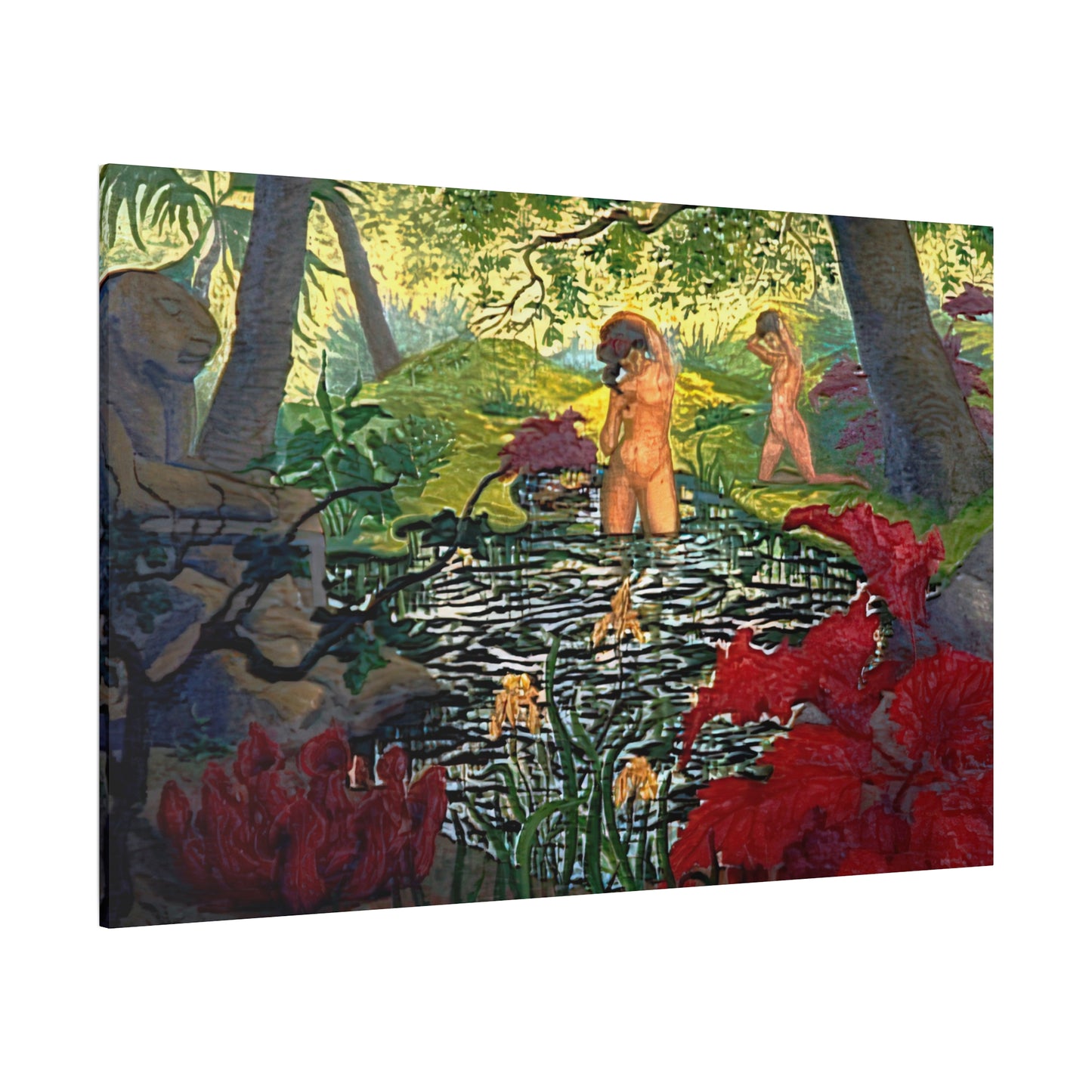 Ranson, Paul - The Lotus Bather (1906) - Canvas Block, unframed