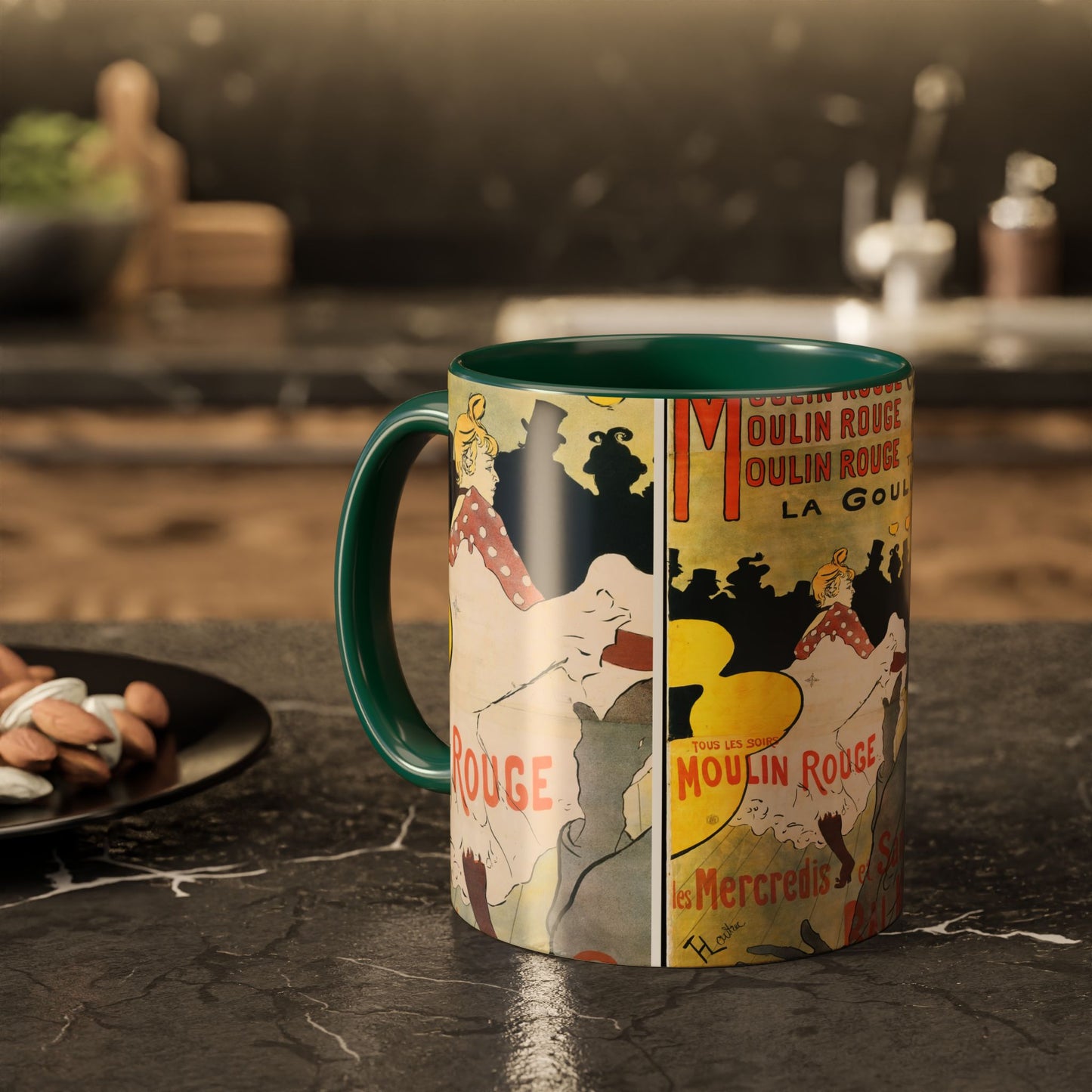 Toulouse-Lautrec, Henri - Moulin Rouge - La Goulue (1891) - Colorful Accent Mugs