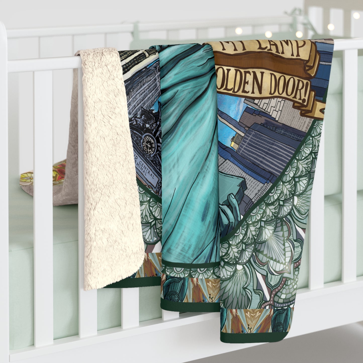 Pacio, Adam - Liberty Mandala - Sherpa Fleece Blanket