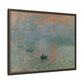 Monet, Claude - Impression, Sunrise (1872) - Matte Canvas, Framed