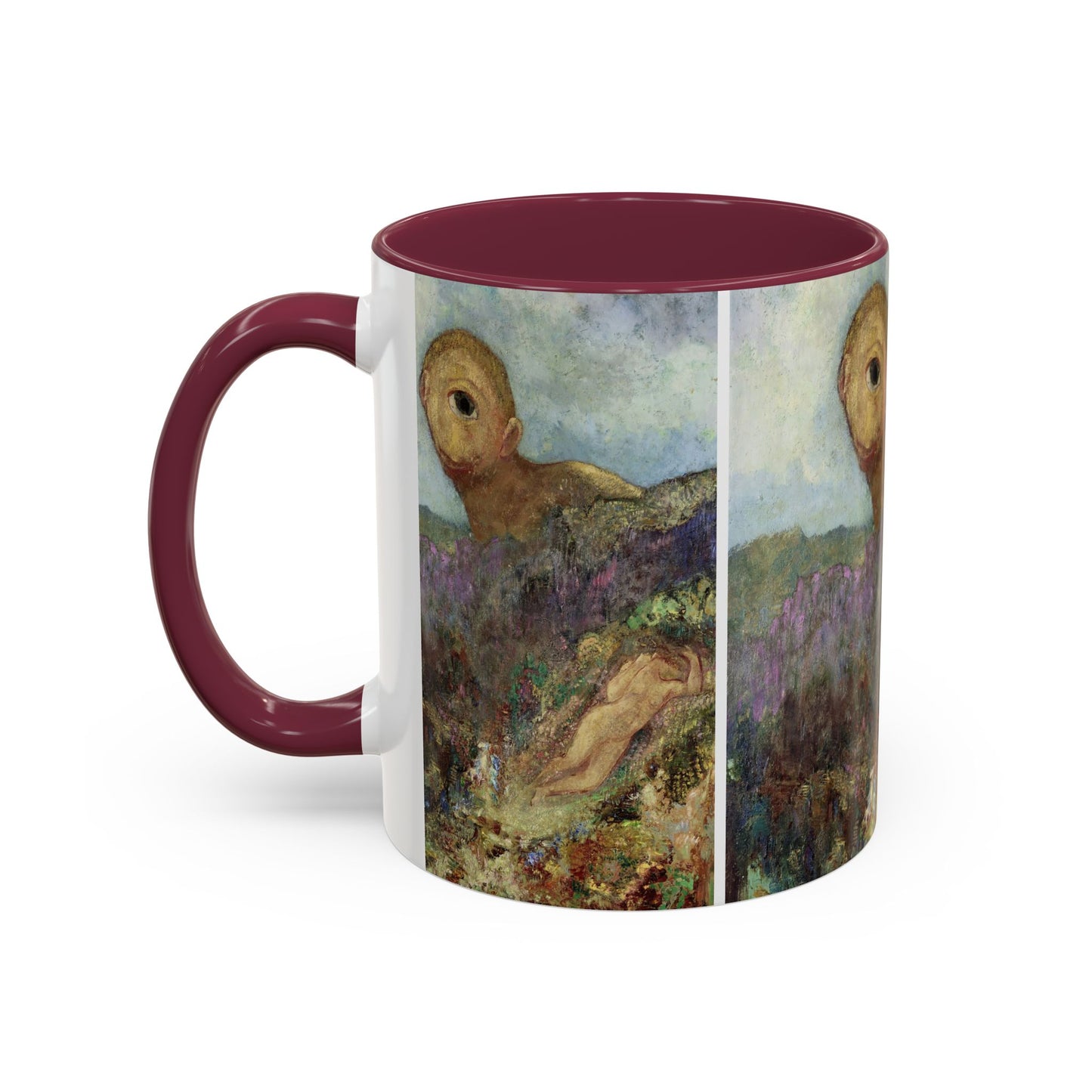 Redon, Odilon - The Cyclops (1914) - Colorful Accent Mugs