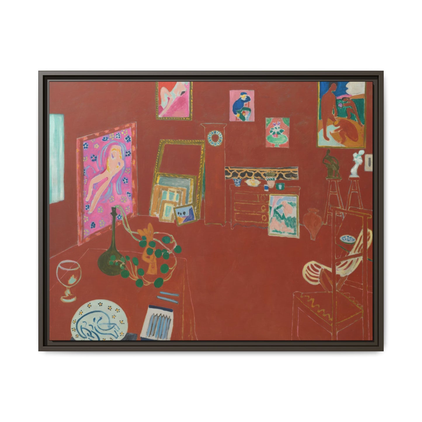 Matisse, Henri - The Red Studio (1911) - Matte Canvas, Framed