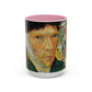 Van Gogh, Vincent - Self Portrait with Bandaged Ear (1889) - Colorful Accent Mugs