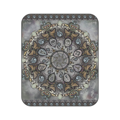 Memento Mori Mandala - Picnic Blanket