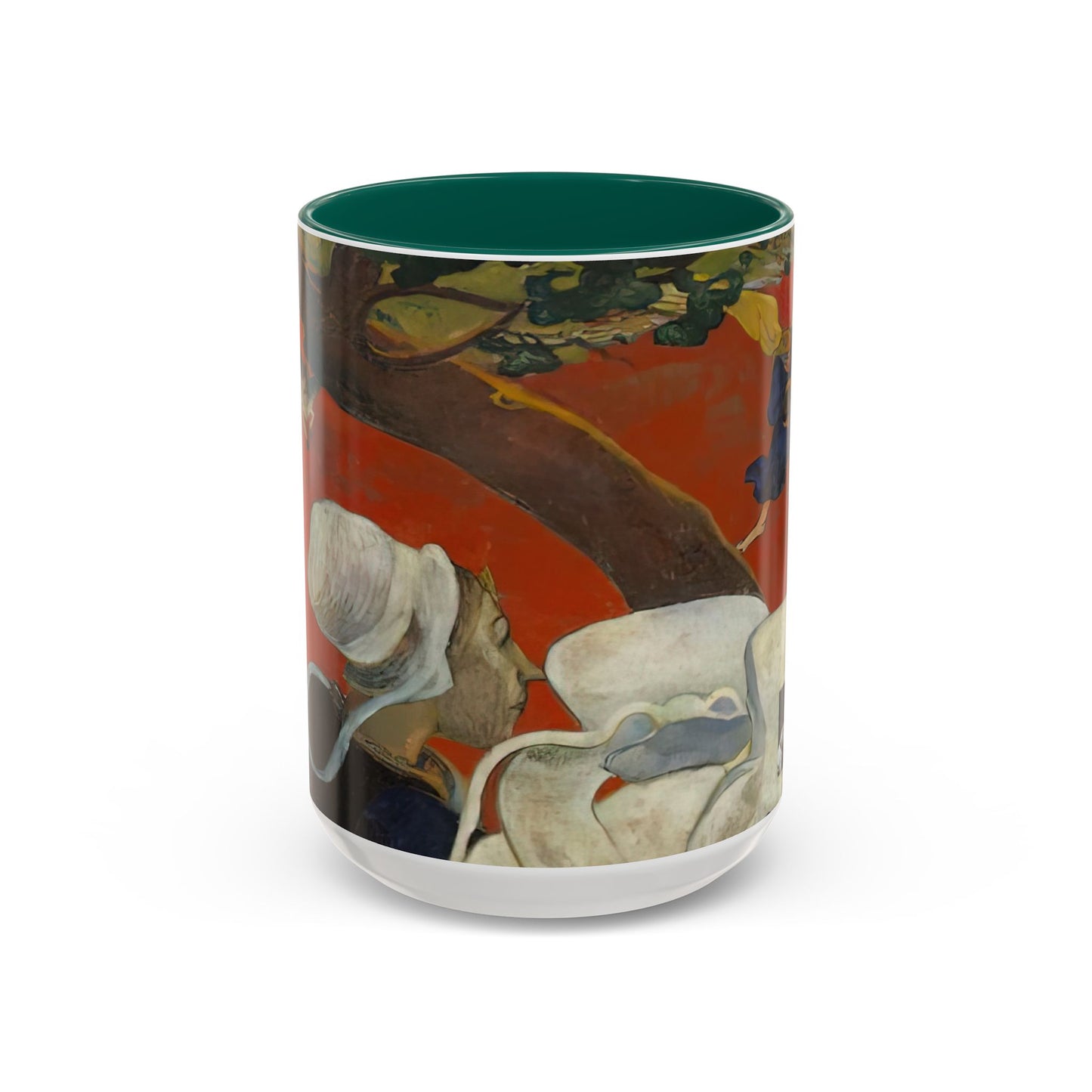 Gauguin, Paul - Vision of the Sermon (Jacob Wrestling with the Angel) (1888) - Colorful Accent Mugs