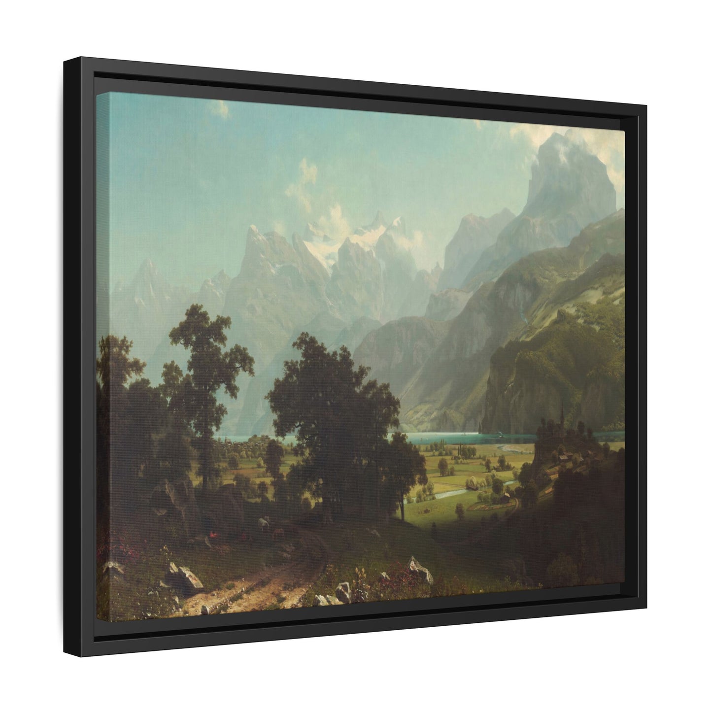 Bierstadt, Albert - Lake Lucerne (1858) - Matte Canvas, Framed