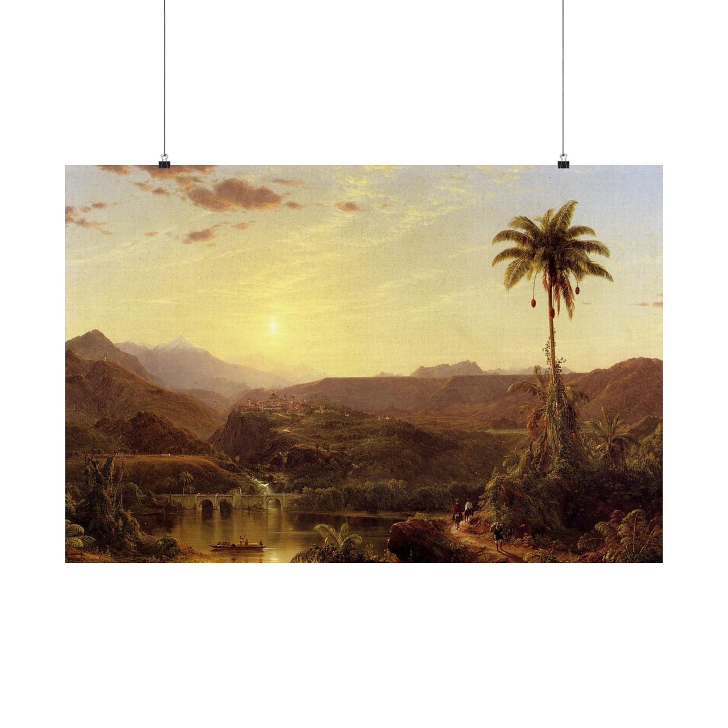 Church, Frederic Edwin - The Cordilleras - Sunrise (1853) - Satin Posters