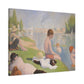 Seurat, Georges - Bathers at Asnières (1884) - Canvas Block, unframed